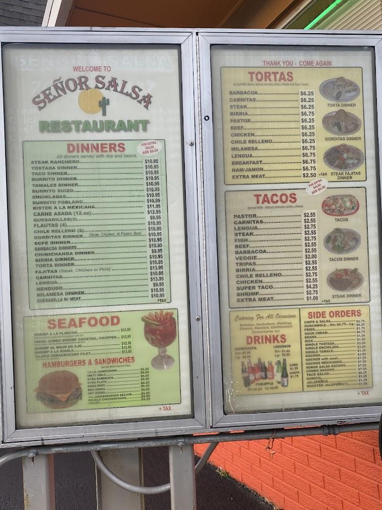 Señor Salsa Menu image 2